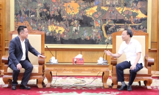 Phó Chủ tịch UBND tỉnh Phạm Văn Thịnh tiếp và làm việc với đoàn doanh nghiệp Trung Quốc